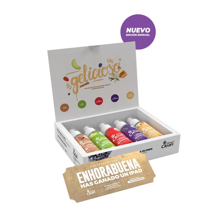 BOÎTE 5 PARFUMS GELICIOSO pour la vente par Siempre Clean