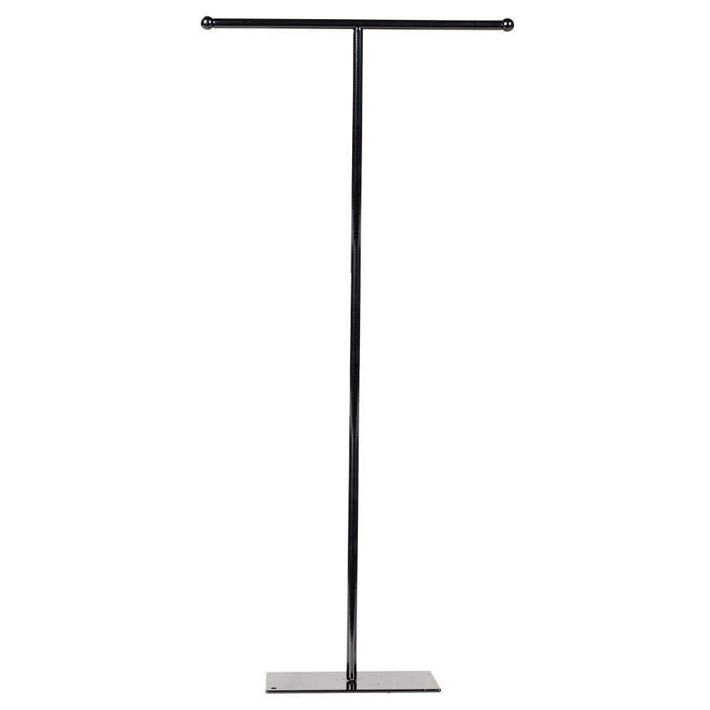 Benjamin International - Venta al por mayor Soporte/funda de expositores de tienda - Expositor metálico negro en forma de T de 25 pulgadas (63,5 cm) de altura0