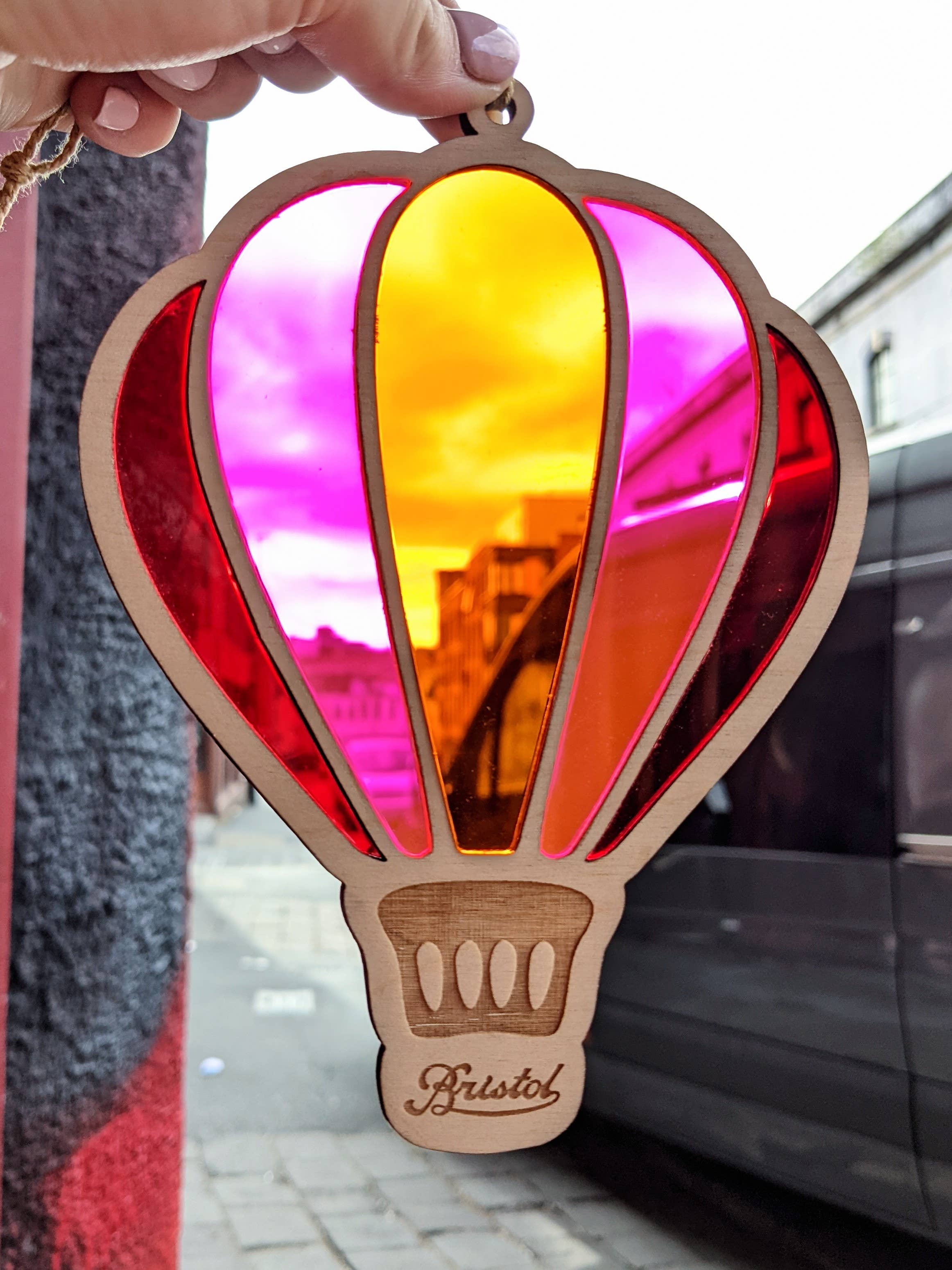 Bristol Design Forge Ltd - Wholesale Suncatcher - Hot Air Balloon Window Hanging Laser Cut (Mixed Colours)2