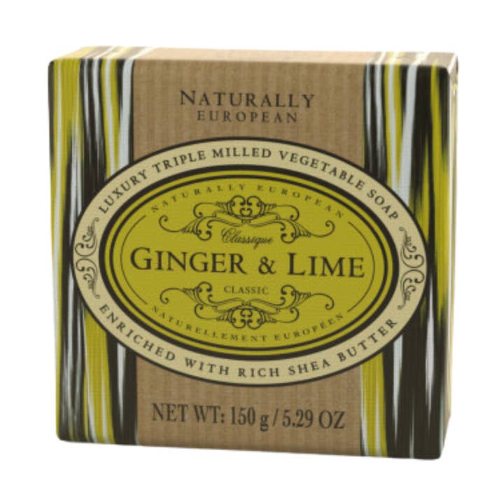 Naturally European® 150g Luxury Soap Bar - Ginger & Lime for wholesale by Upper Canada Soap