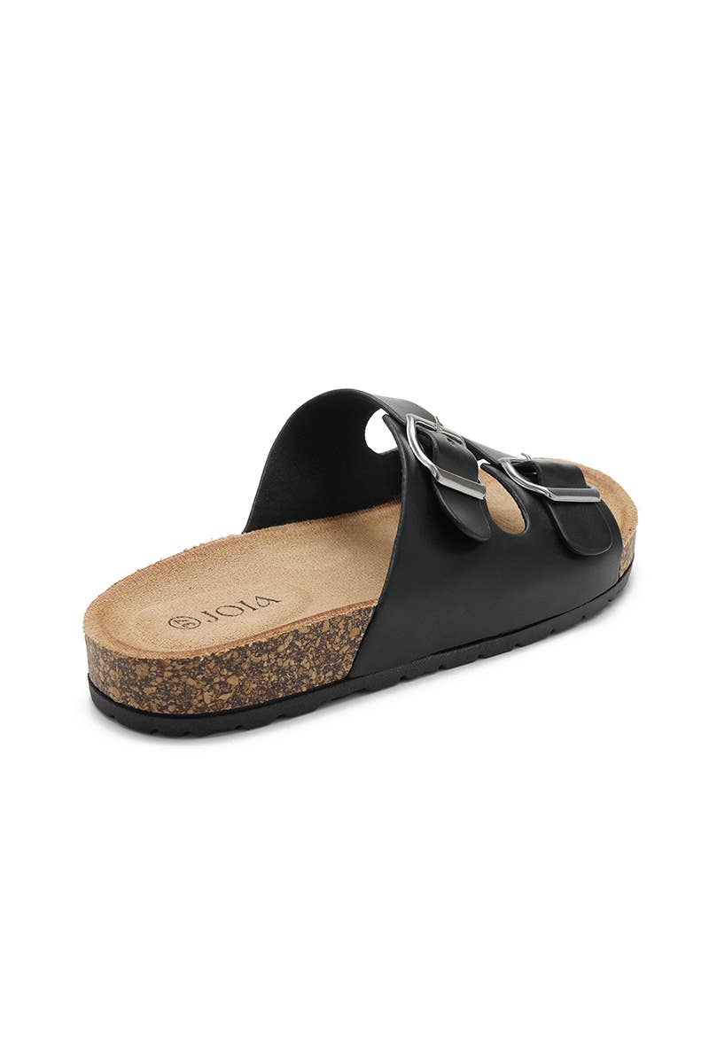 Joia Paris - Wholesale Sandaal - Dames - platte sandaal met dubbele band en verstelbare gesp W-1291