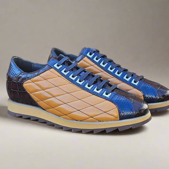 Quilted Leather Sneaker for wholesale by Carrucci Shoes