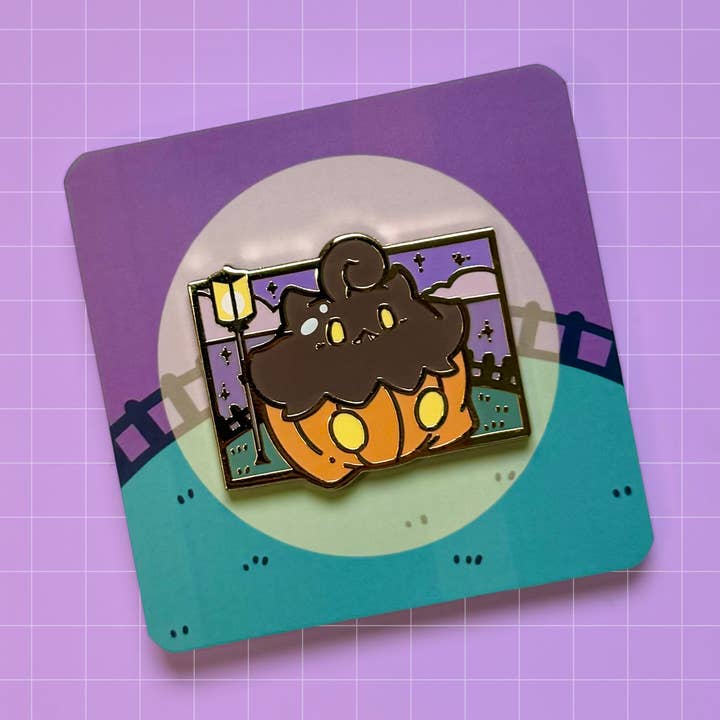 Pumpkaboo Party Friend Pin for wholesale by HeyyoJojo