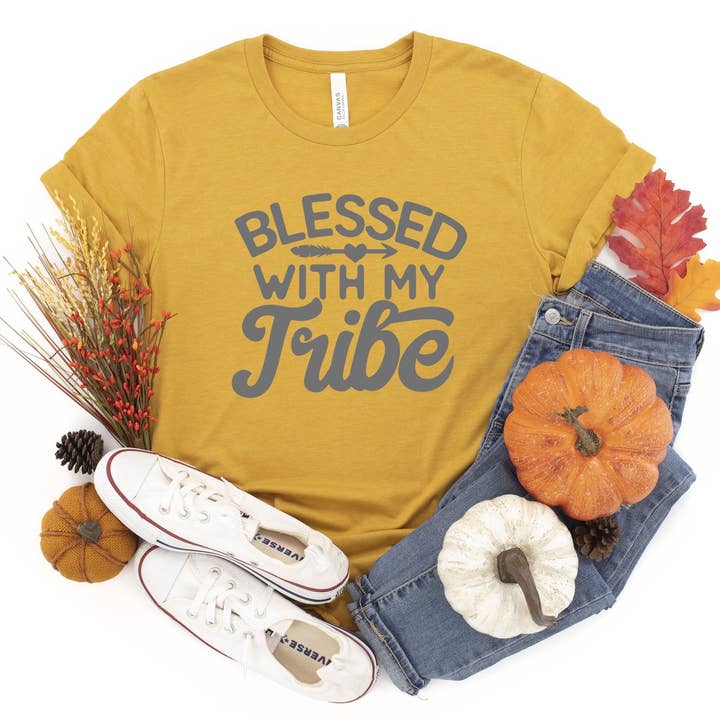 Blessed With My Tribe - Unisex Tee for wholesale by GirliesGalore