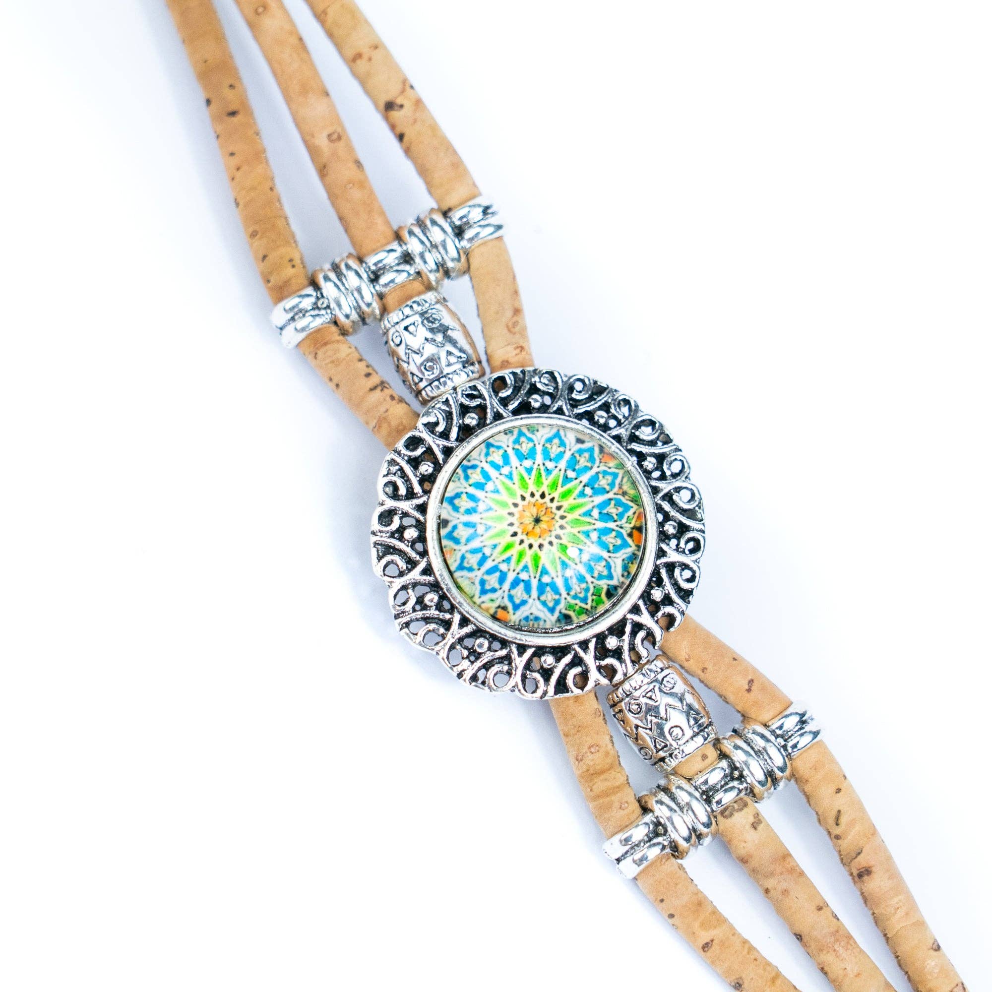 Meninas Bonitas Cork - Wholesale Charm/Dangle Bracelet - Natural cork cord and alloy hardware handmade fashion ladies bracelet BR-469-MIX-5(RANDOM)2