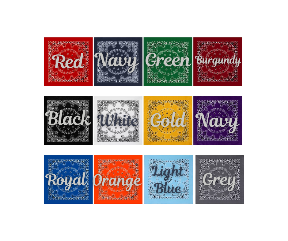 Hillside Threads Wholesale - Wholesale Bandana - Women's - Embroidered Chainstitch Bandana4