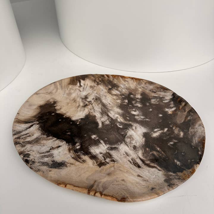 Office Objets - Wholesale Decorative Plate/Dish/Bowl - Very large catchall or dish in petrified wood12
