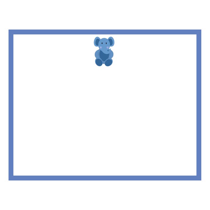 Conjunto de Cartões de Nota - Elefante Jellycat por atacado de Mimi Paper LLC