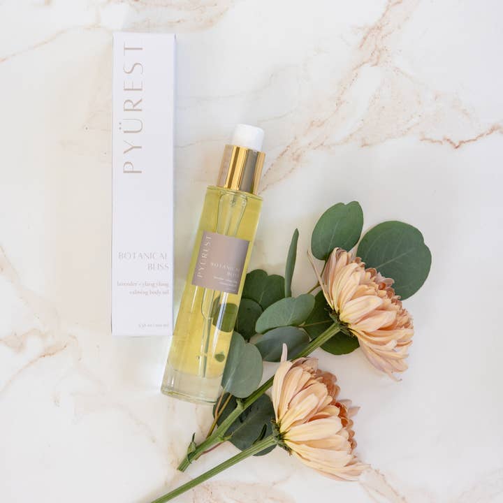 Botanical Bliss Calming Body Oil for wholesale by Pyürest