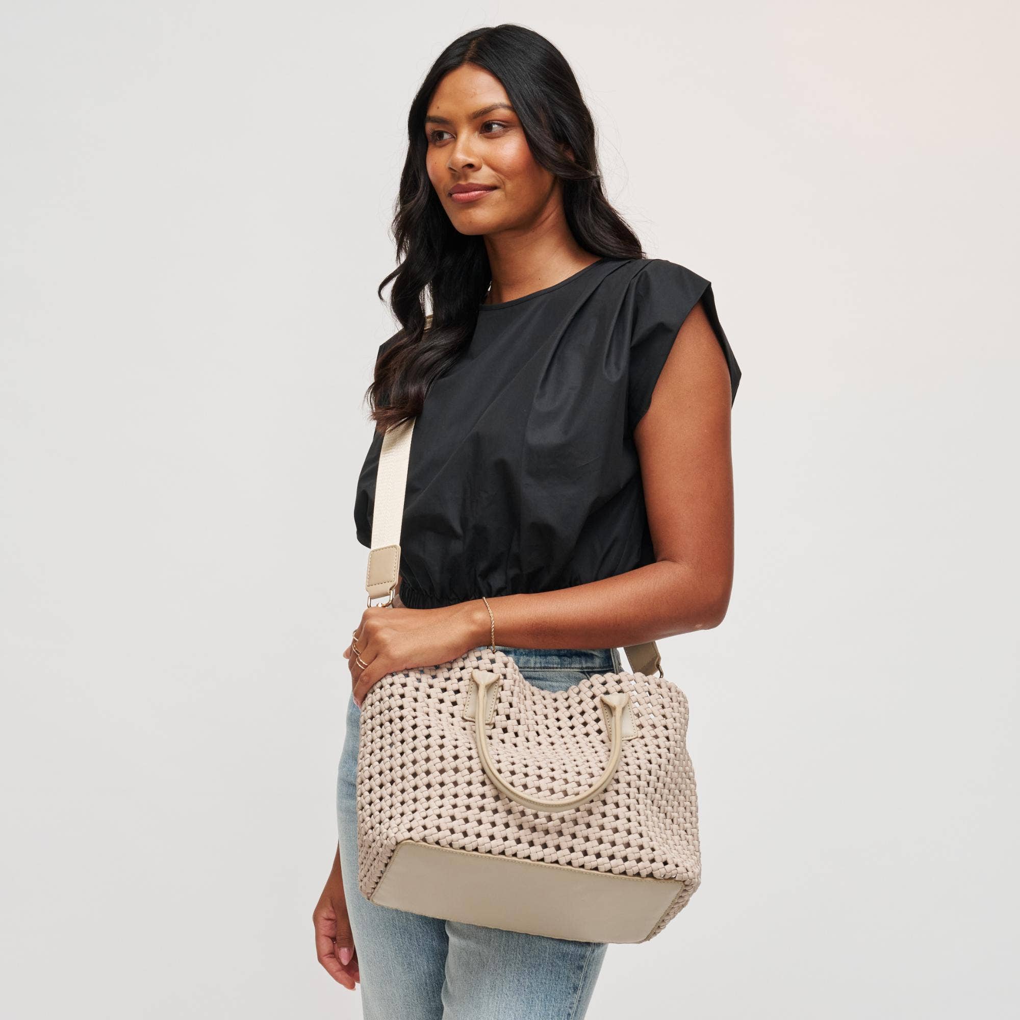 Sol and Selene - Vendita all'ingrosso Borsa tote - Donna - Borsa a Mano Intrecciata Media Solstice9