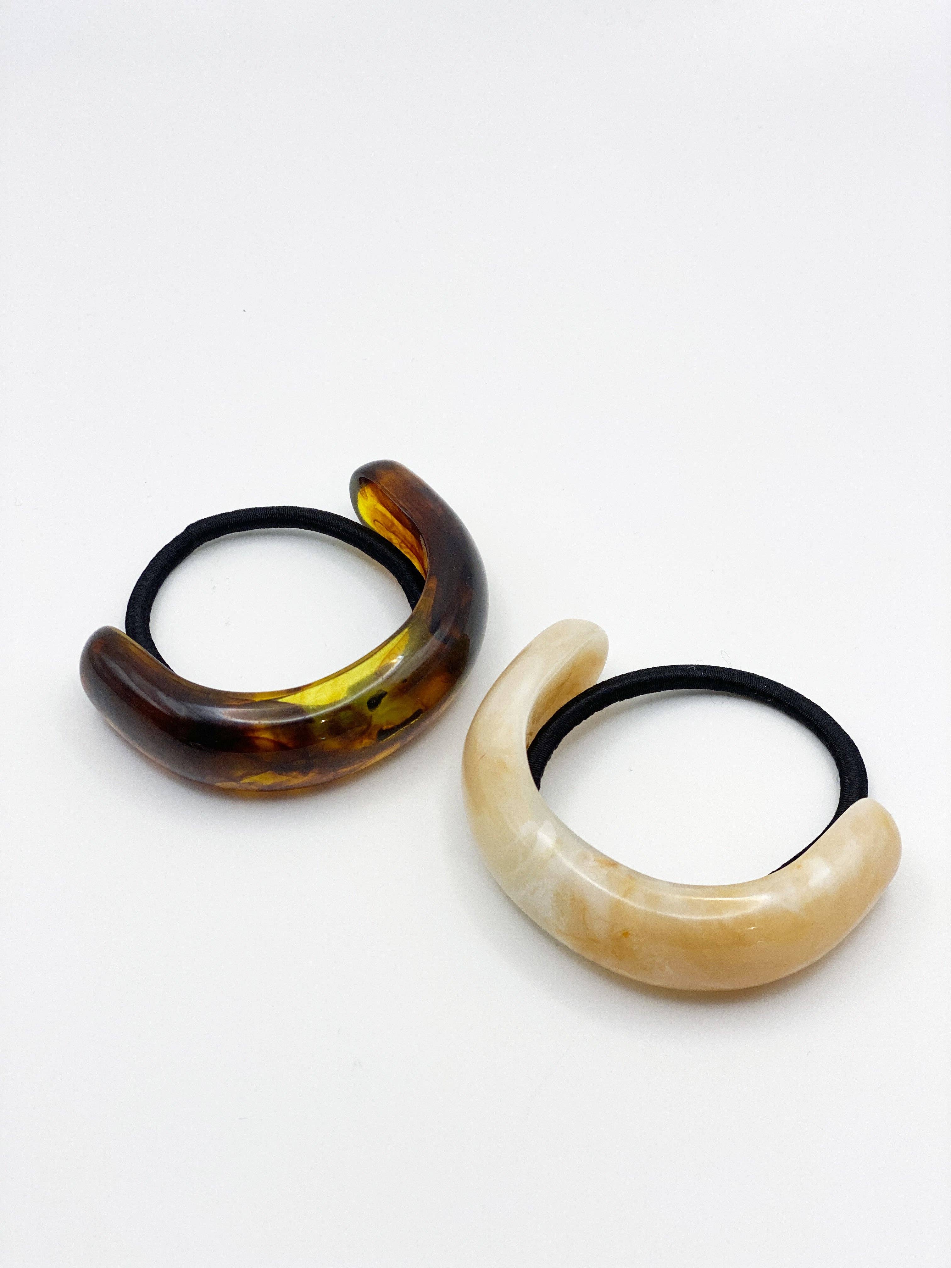 Angels Whisper Accessories - Wholesale Hair clip – Women’s - Crescent Resin Hair Cuff Tie (2col)7