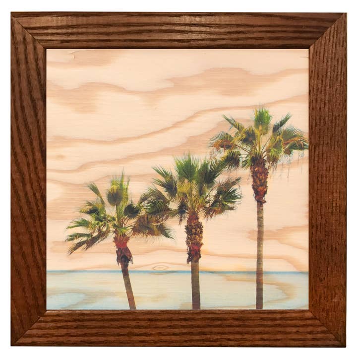 5x5 SoCal Palms for wholesale by Lancaster Wood Prints