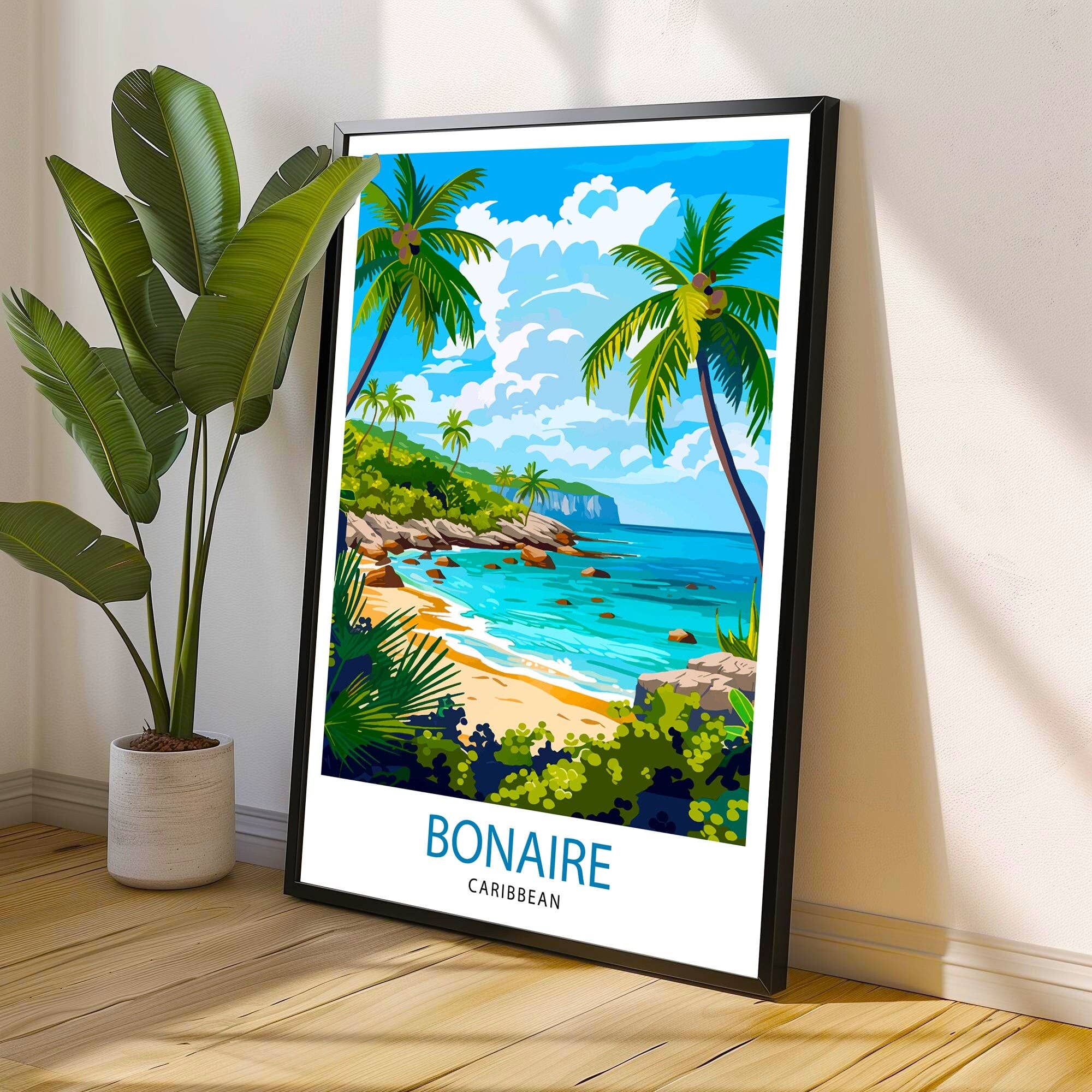 InkNPrintz – Großhandel Kunstdruck – Bonaire Karibik-Reiseposter2