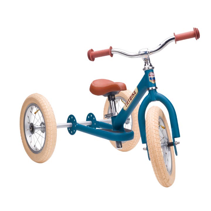Trybike - Matte 2 In 1 Balance Bike / Trike - Vintage Blue for wholesale by Hippychick
