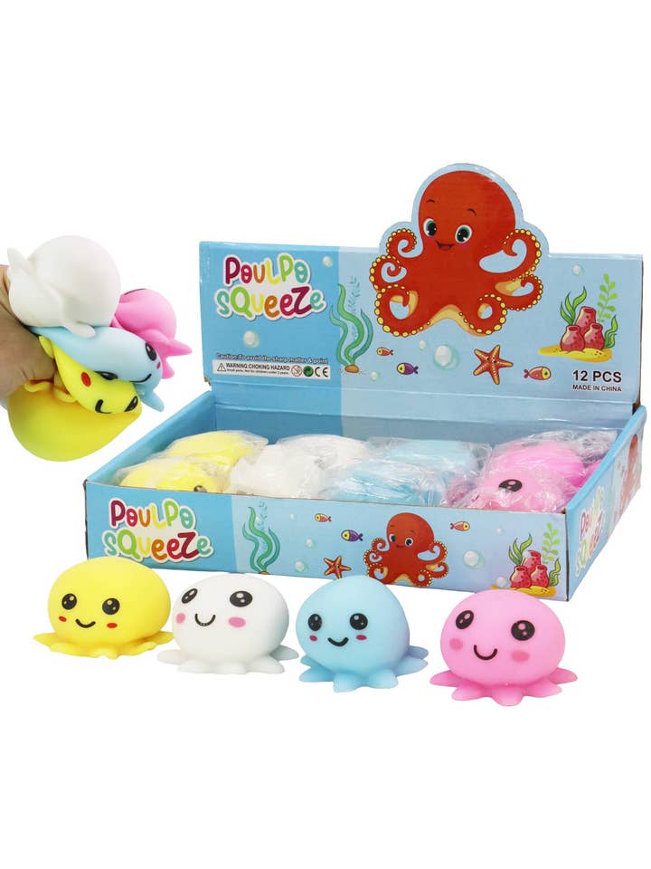 Oktopus, flauschiger, mit Schleim gefüllter, dehnbarer Pulli, matschig für den Großhandel von Cap Zone