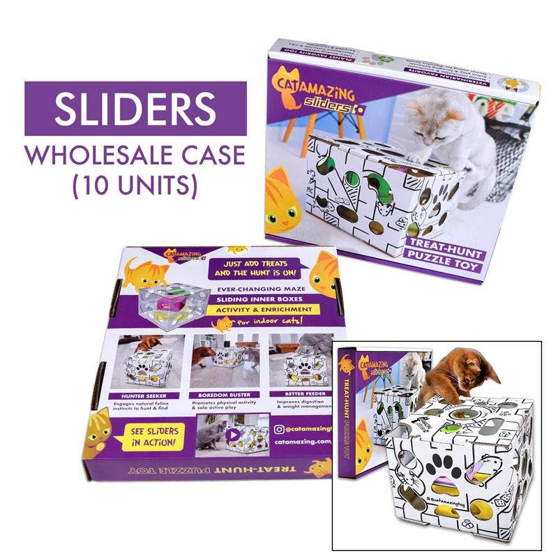 Cat Amazing - Wholesale Pet Toy - Cat - SLIDERS Interactive Cat Toy and Puzzle Feeder7