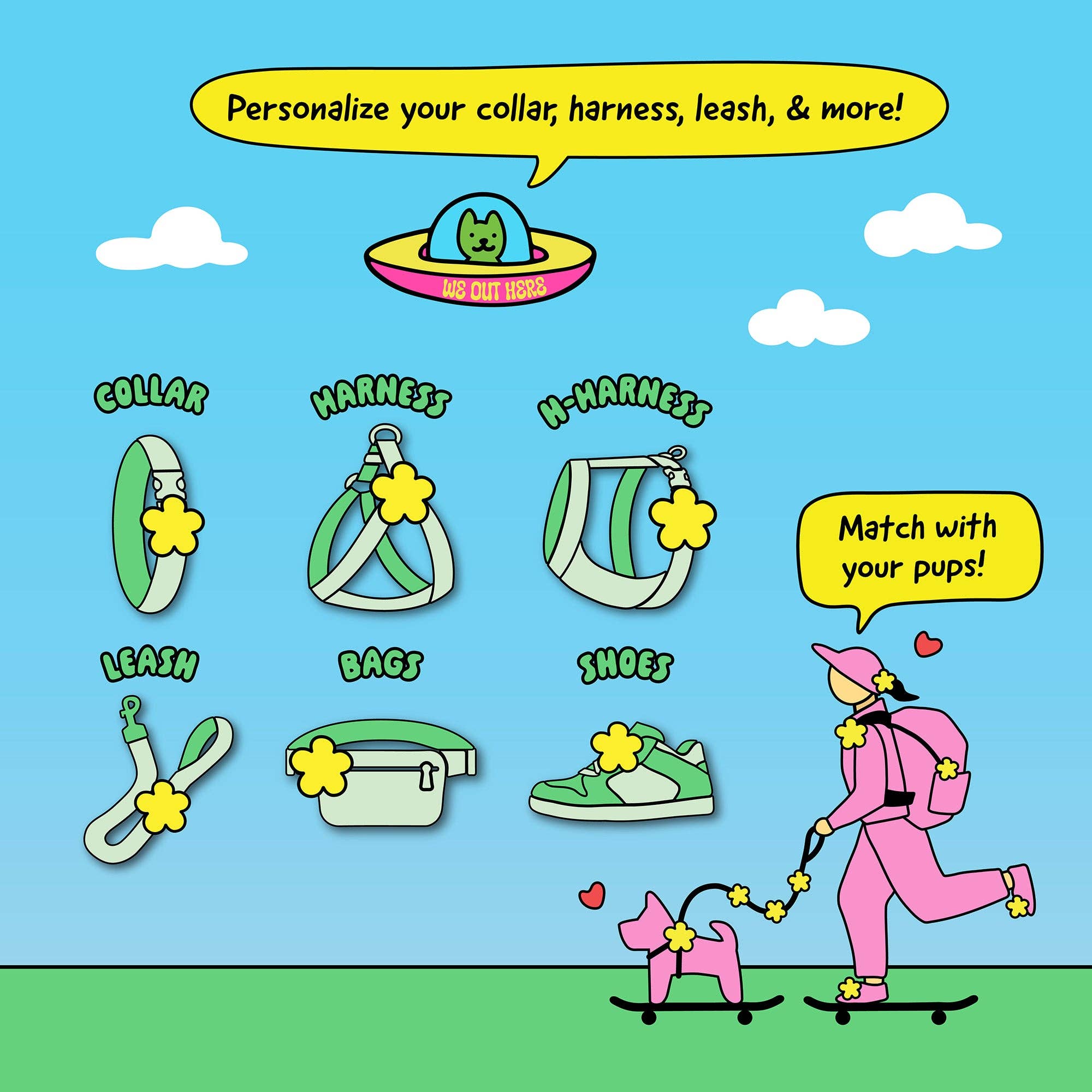 Jiby Dog Crew - Wholesale Pet Collar Charm - Cat/Dog - Bumblebee Jiby Dog Charm4