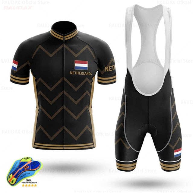 Netherlands Men's Cycling Jersey Bib Short Kit for wholesale on Faire1