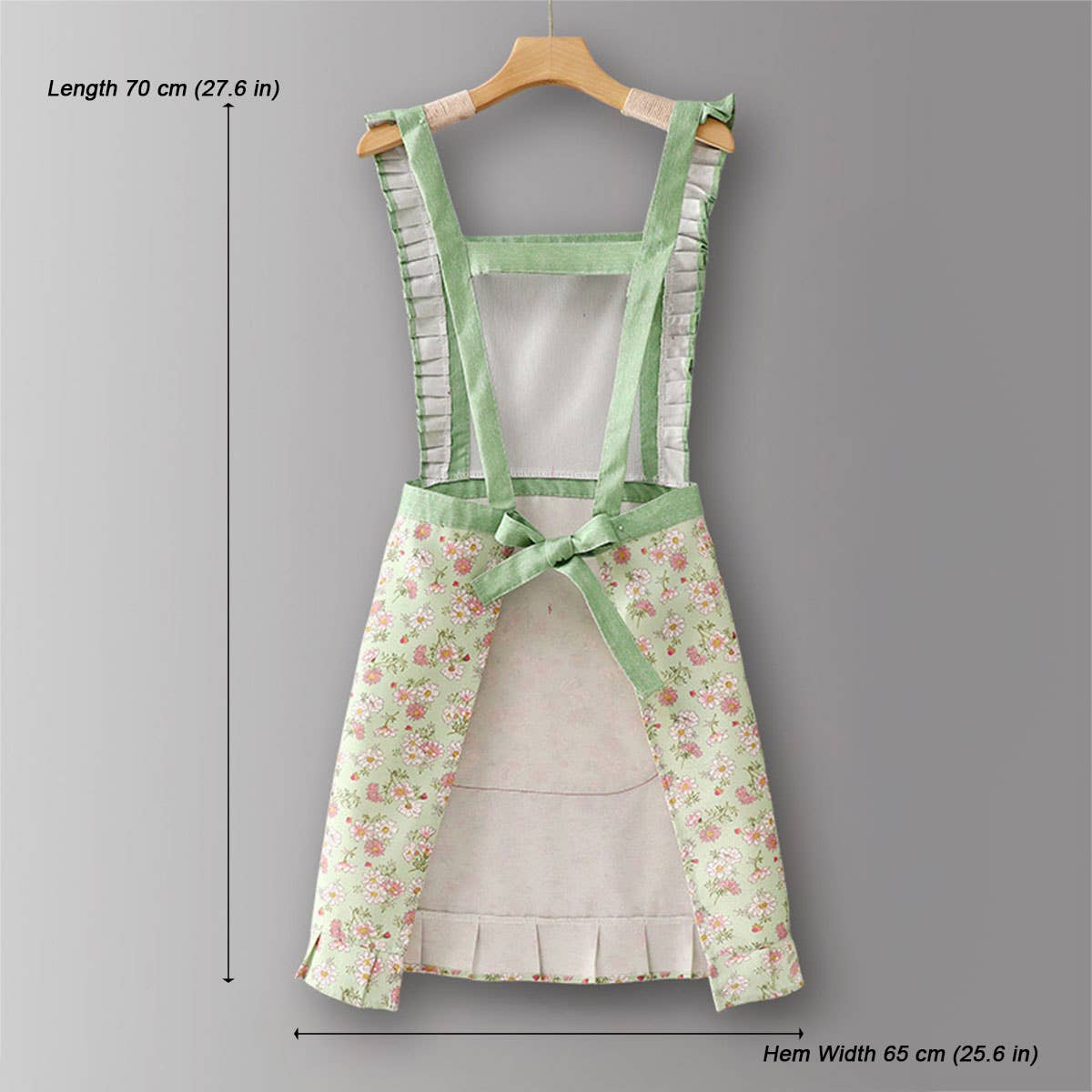 ACCITY - Wholesale Apron - Cute Floral Canvas Apron for Women with Straps_CWMM65806