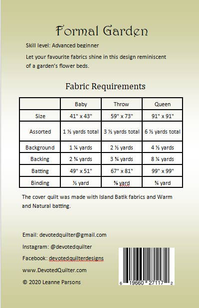 Devoted Quilter - Wholesale Quilt - Formal Garden quilt pattern4