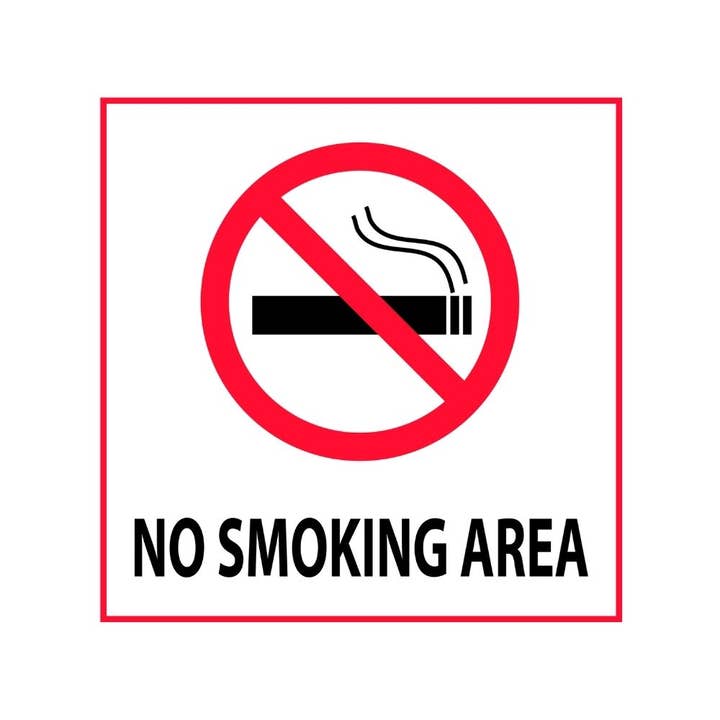 Rökning förbjuden - 6-pack individuellt utskurna klistermärken - 6”x6” för wholesale av StickerJet