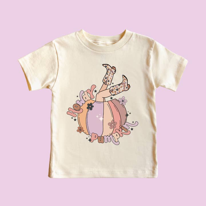 Chemise d'Action de grâce Howdy Pumpkin Cowgirl pour la vente par Benny & Ray Apparel