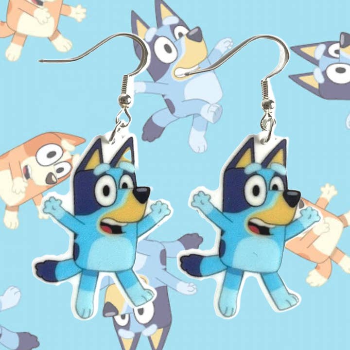 Boucles d'oreilles Bluey pour la vente par Little Design Collective