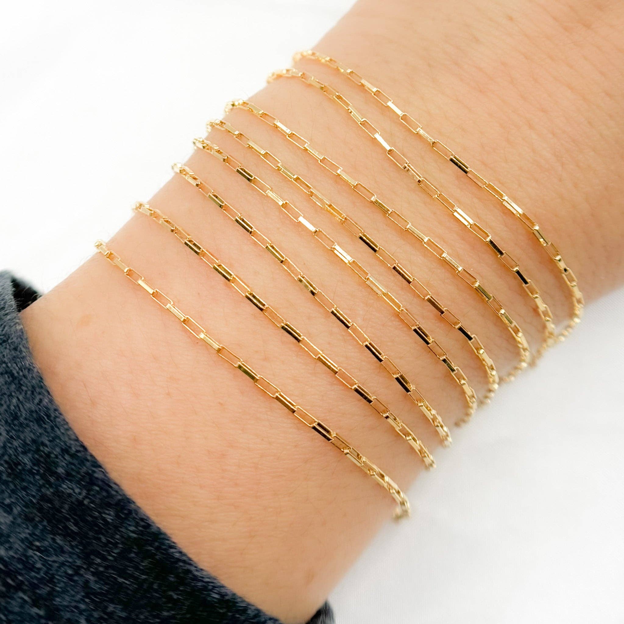 Tresor Jewelry Inc. - Wholesale Link & Chain Necklace - 1295GF. 14k Gold Filled Box Link Chain1