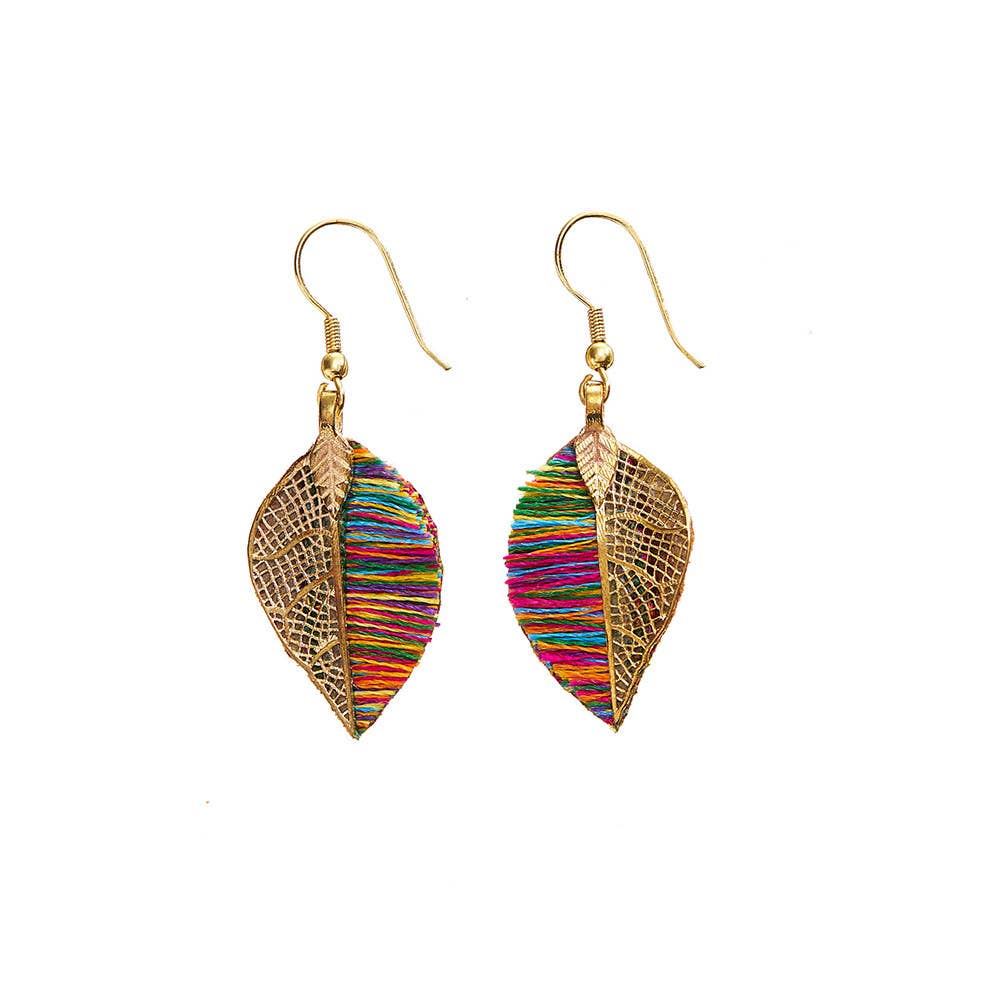 SERRV International - Wholesale Dangle Earrings - Sunara Leaf Earrings