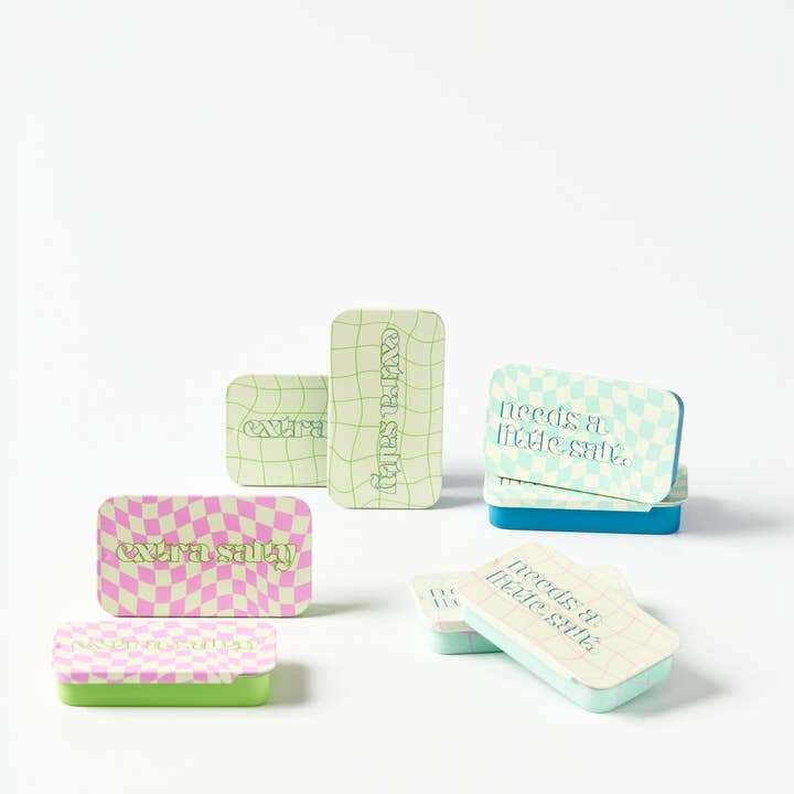 Off The Grid - Wholesale Salt - Beige/Blue/Pink Pocket Salt - Flakey Salt Mini Travel Tin4