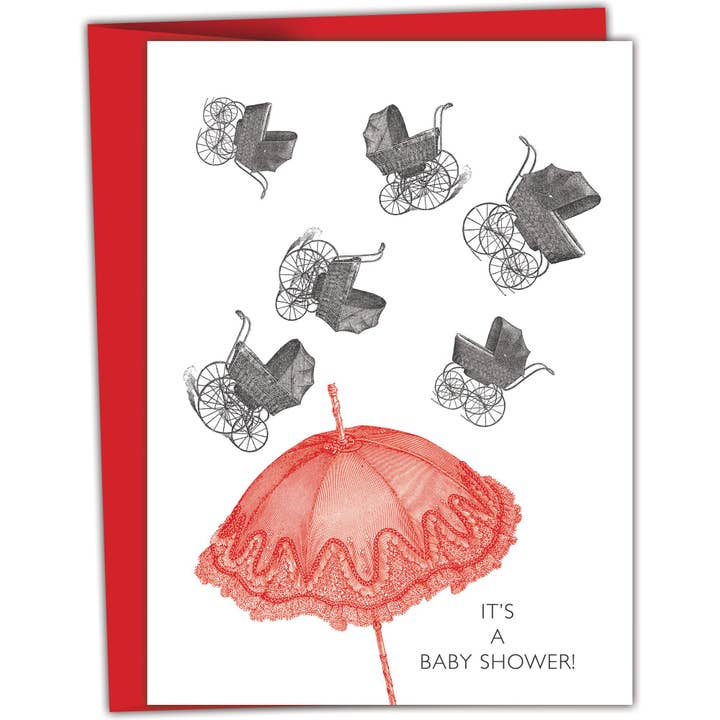 C'est une baby shower ! pour la vente par Black and White and Red All Over