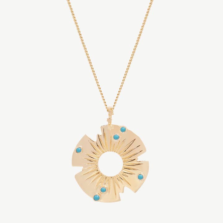 Ursa Necklace in Turquoise for wholesale by Studio Grun