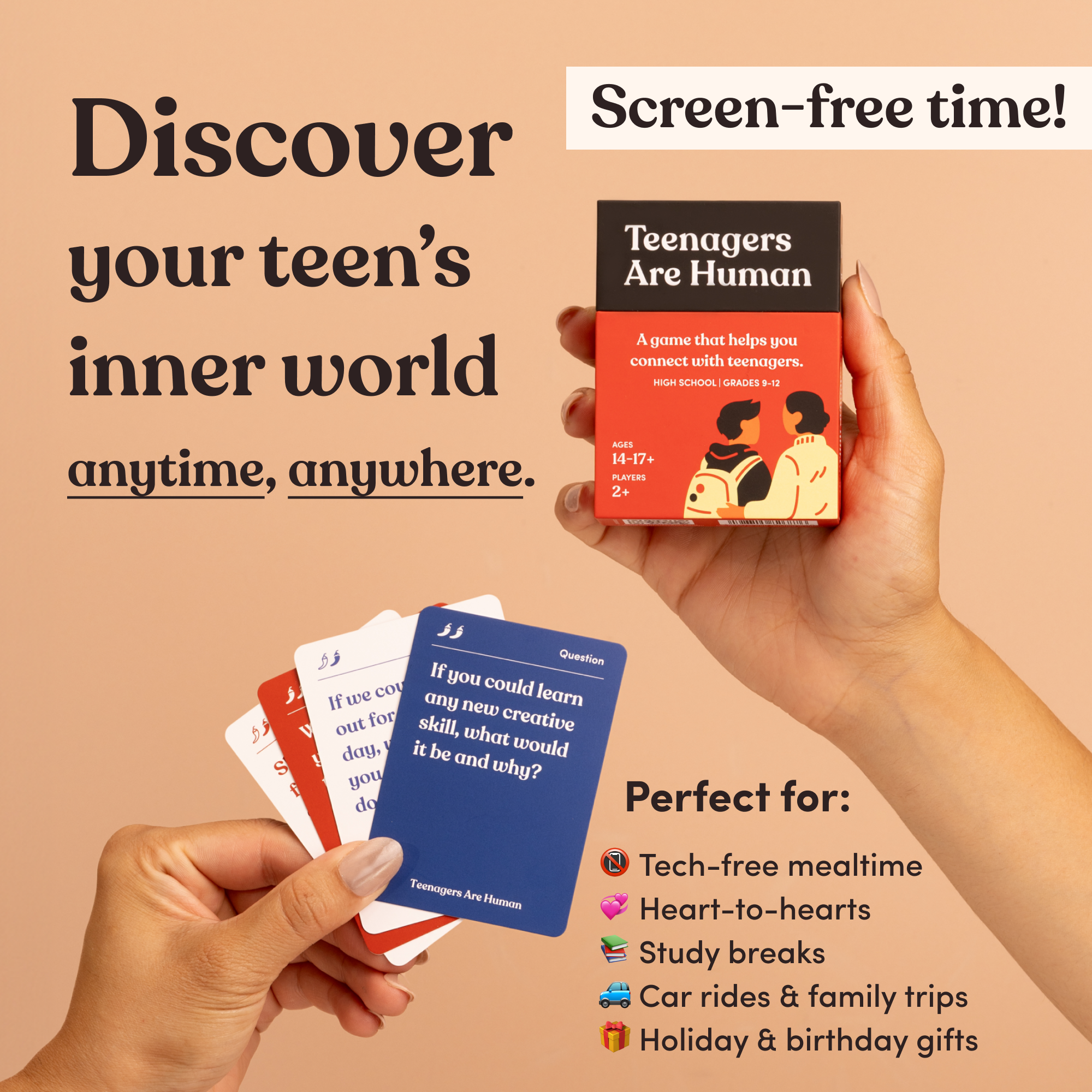 Parents Are Human | Card Games for Family, Love, & Healing - Wholesale Card Game - Teenagers Are Human (Ages 14-17+)3