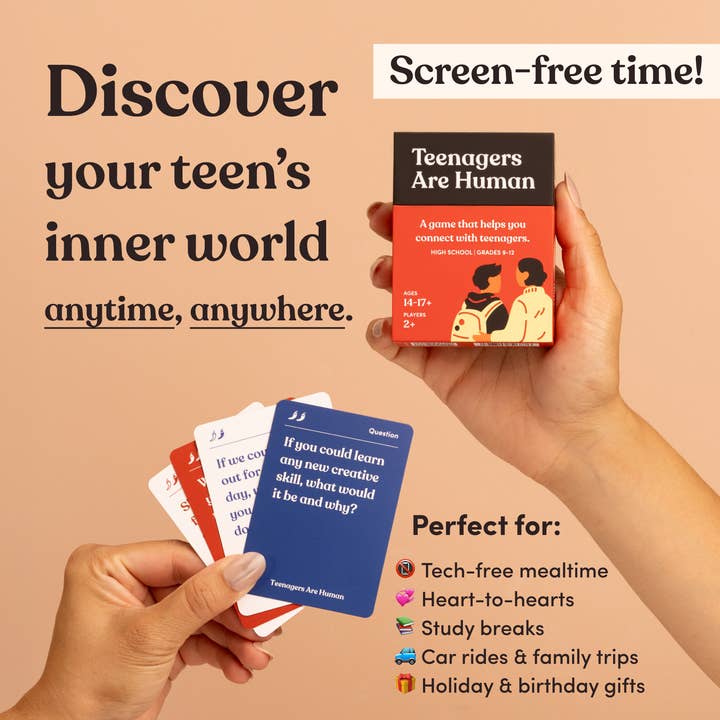 Parents Are Human | Card Games for Family, Love, & Healing - Wholesale Card Game - Teenagers Are Human (Ages 14-17+)3