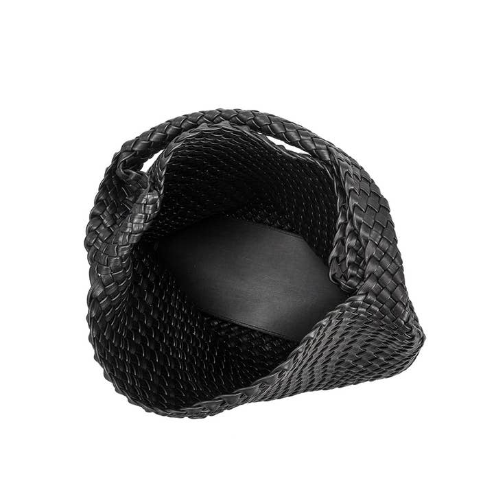 Melie Bianco - Wholesale Shoulder Bag - Women's - Johanna Black Recycled Vegan Shoulder Bag