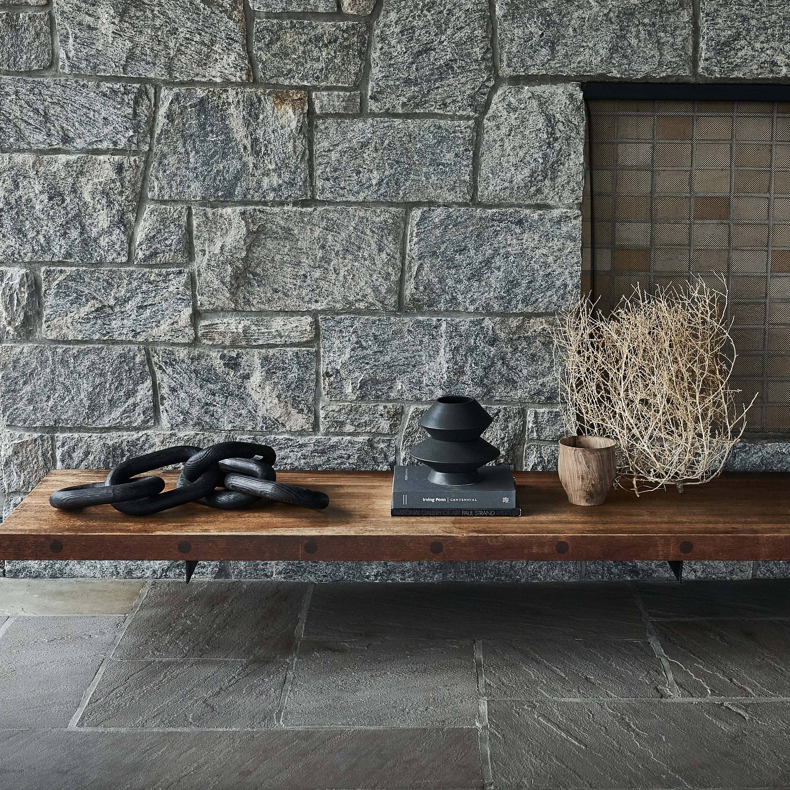 Bloomist – Großhandel Tischdeko – Große Gliederkette aus verkohltem Holz5