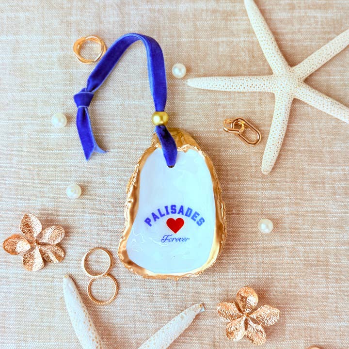 Palisades Forever Heart Oyster Ornament for wholesale by Coast & Canyon Shop