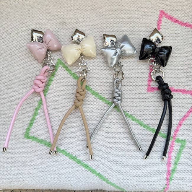 MOND HAUS - Wholesale Keychain - Unisex - Calix Keychain | PU leather rope braided kitschy Ribboncharm1