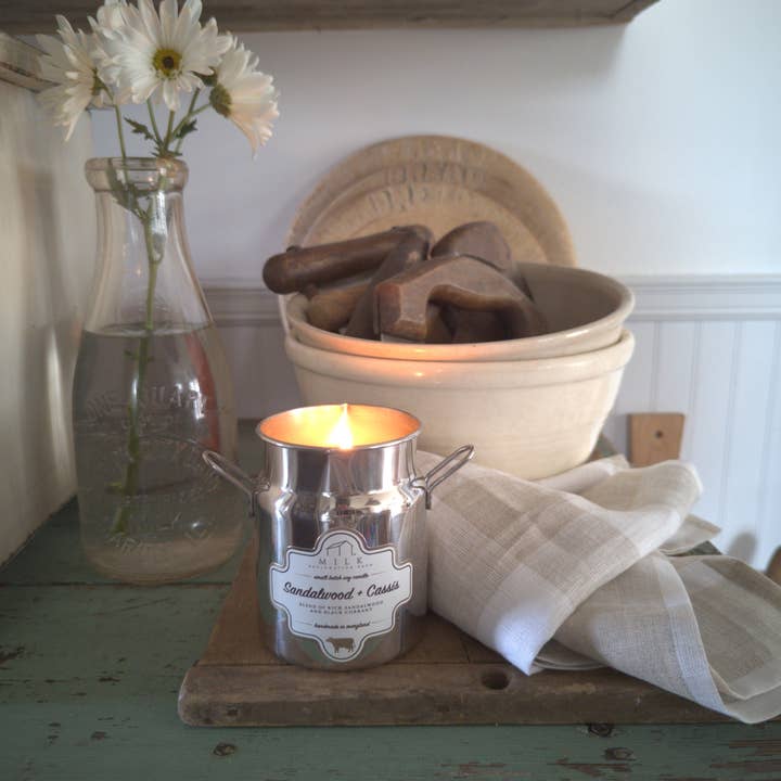 Milk Reclamation Barn - Wholesale Jar/Filled Candle - Stainless Milk Churn Candle - 12.5 oz82