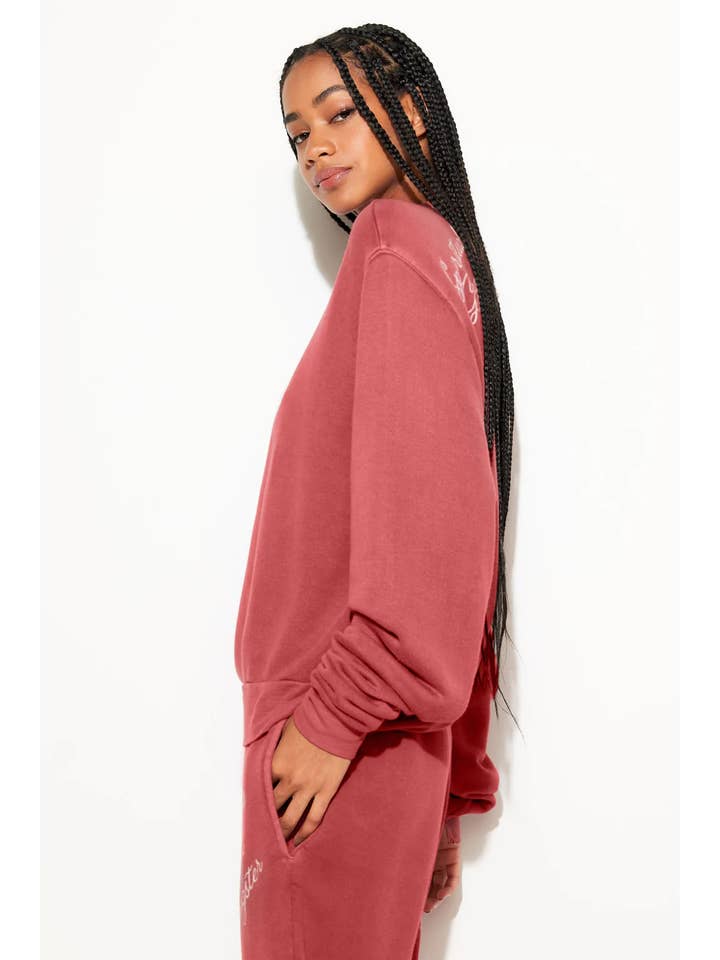 Spiritual Gangster - Wholesale Sweatshirt - Women's - Sg Insignia Bardot Sweatshirt2