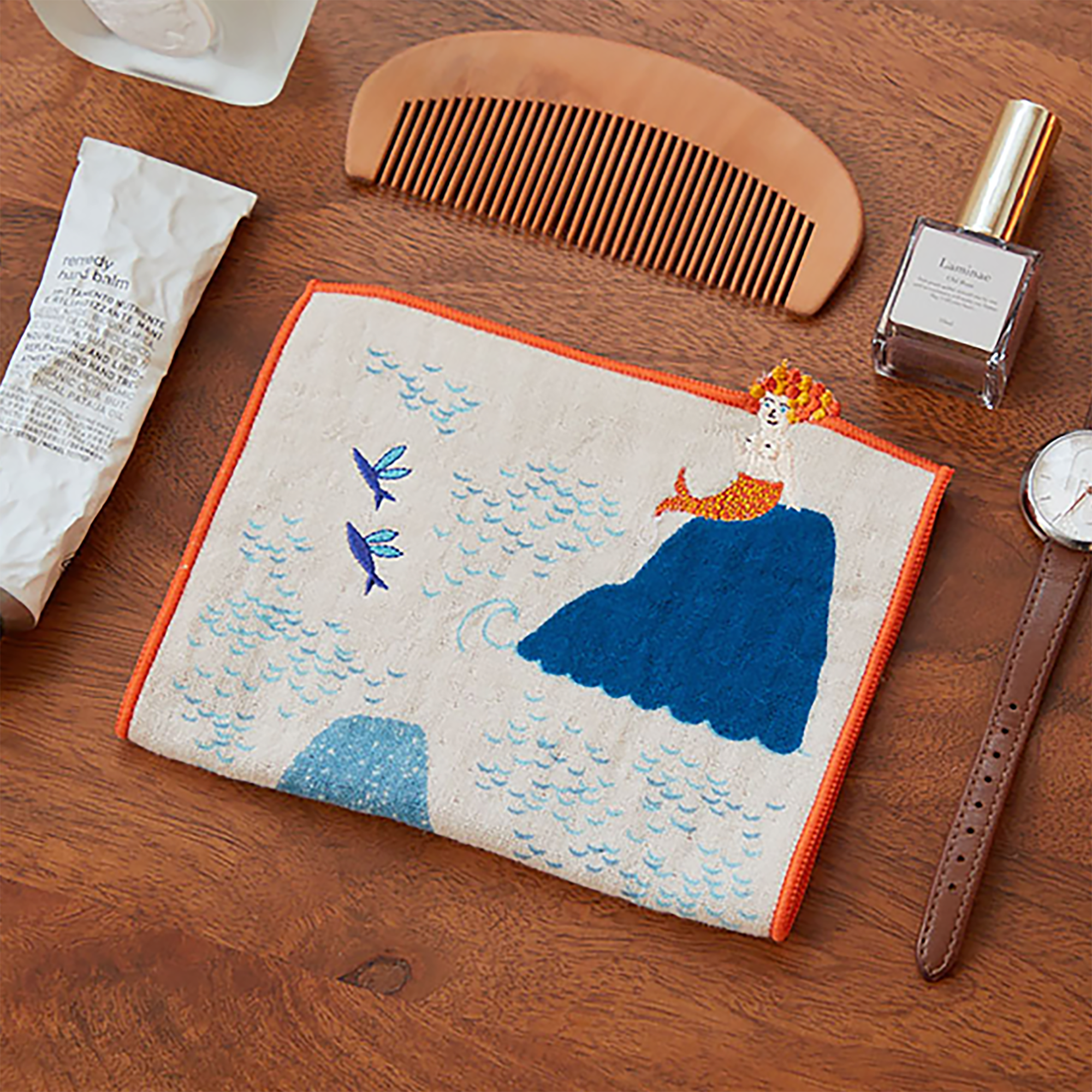 MinoCraft - Vendita all'ingrosso Tovaglioli da tavola in stoffa - Asciugamano in cotone ricamato giapponese6