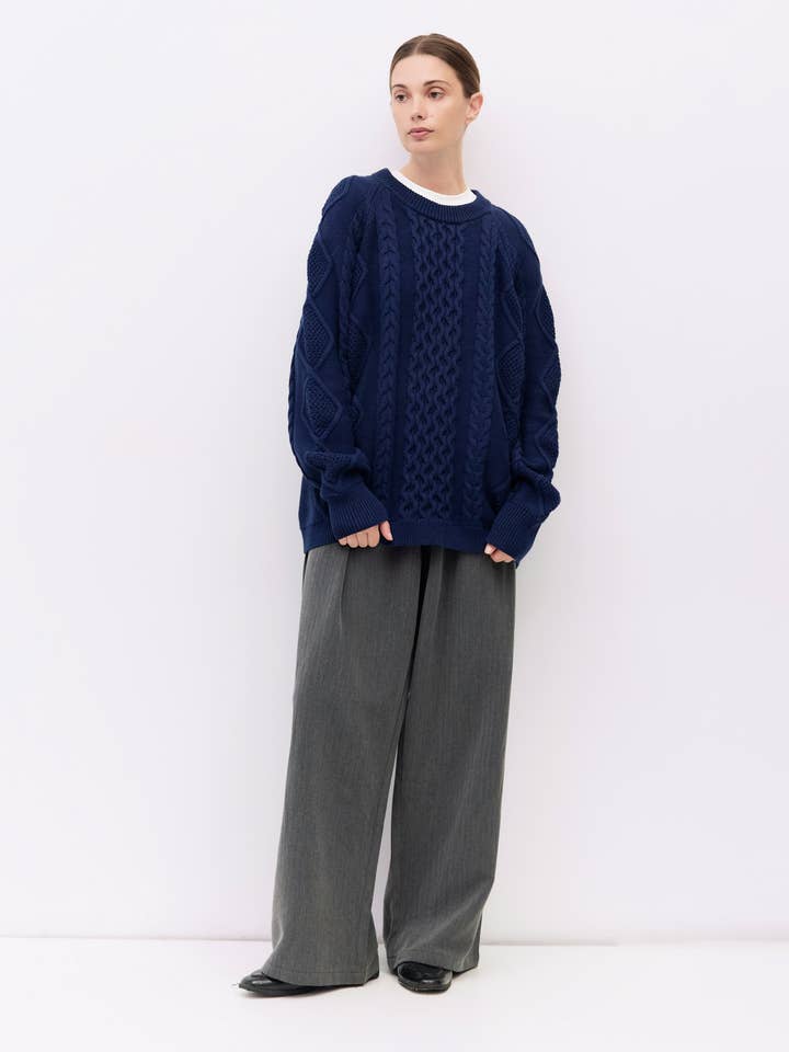 Il Maglione Hallie | Maglione a Treccia da Donna per la vendita all'ingrosso da parte di MOD REF