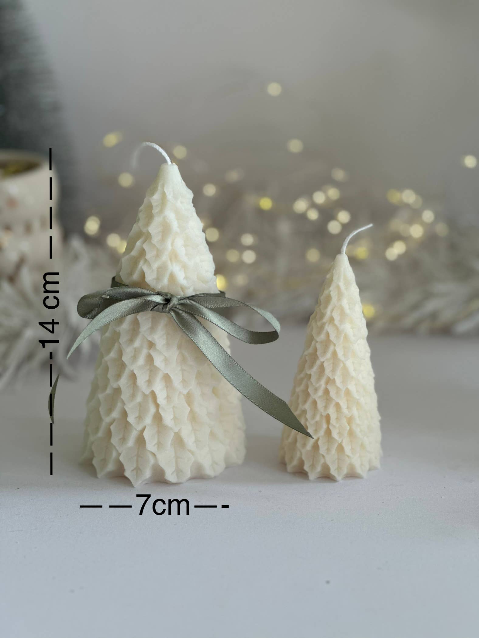 Maison Bohiti - Wholesale Novelty Candle - Soy Wax Large Pine Christmas Tree Candle | Christmas| Pillar3