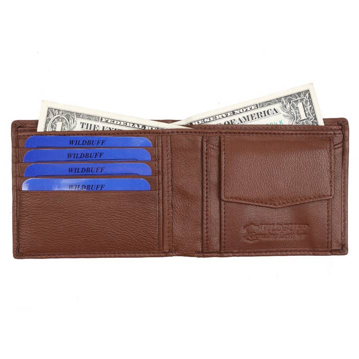 SPORTGIFTZ – wholesale Wallet - Men’s – WILDBUFF Mens Brown Leather Wallet Timeless Everyday Wallet, Gift Ready5