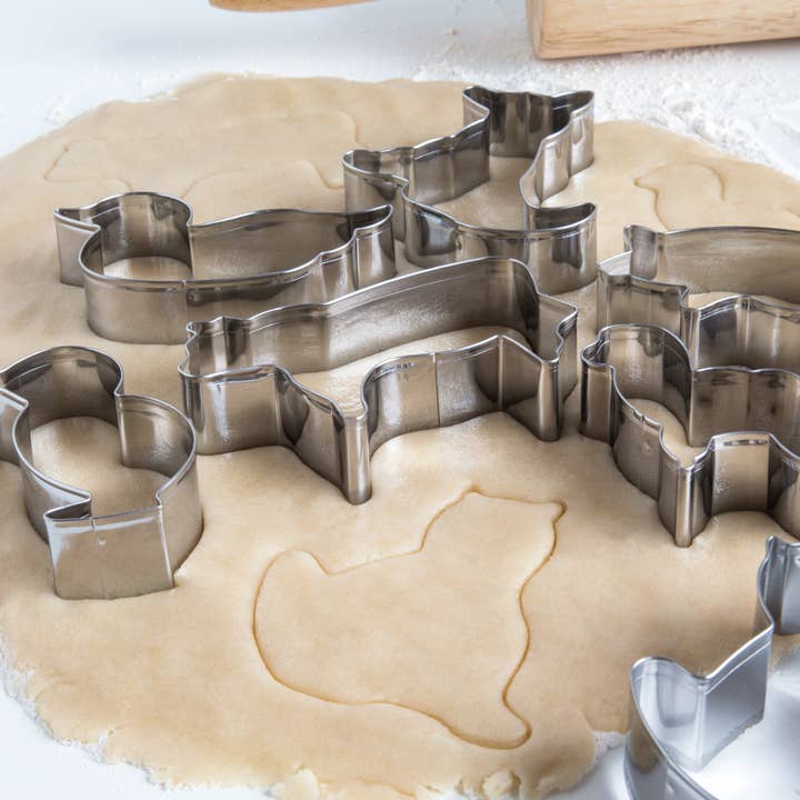 Fox Run Brands - Wholesale Cookie Cutter - Fox Run Farm Animal Cookie Cutters, Set of 7, 3.5" x 3.5"