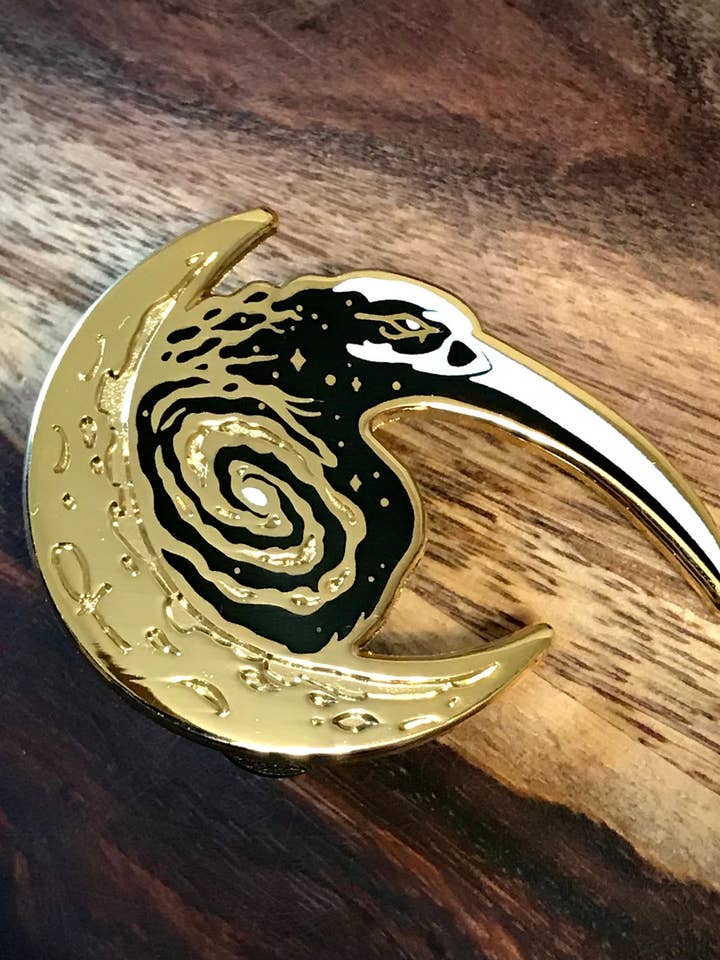 Thoth Enamel Pin - Egyptian God Enamel Pin, witchy pin for wholesale by Amanda Tulacz Illustration