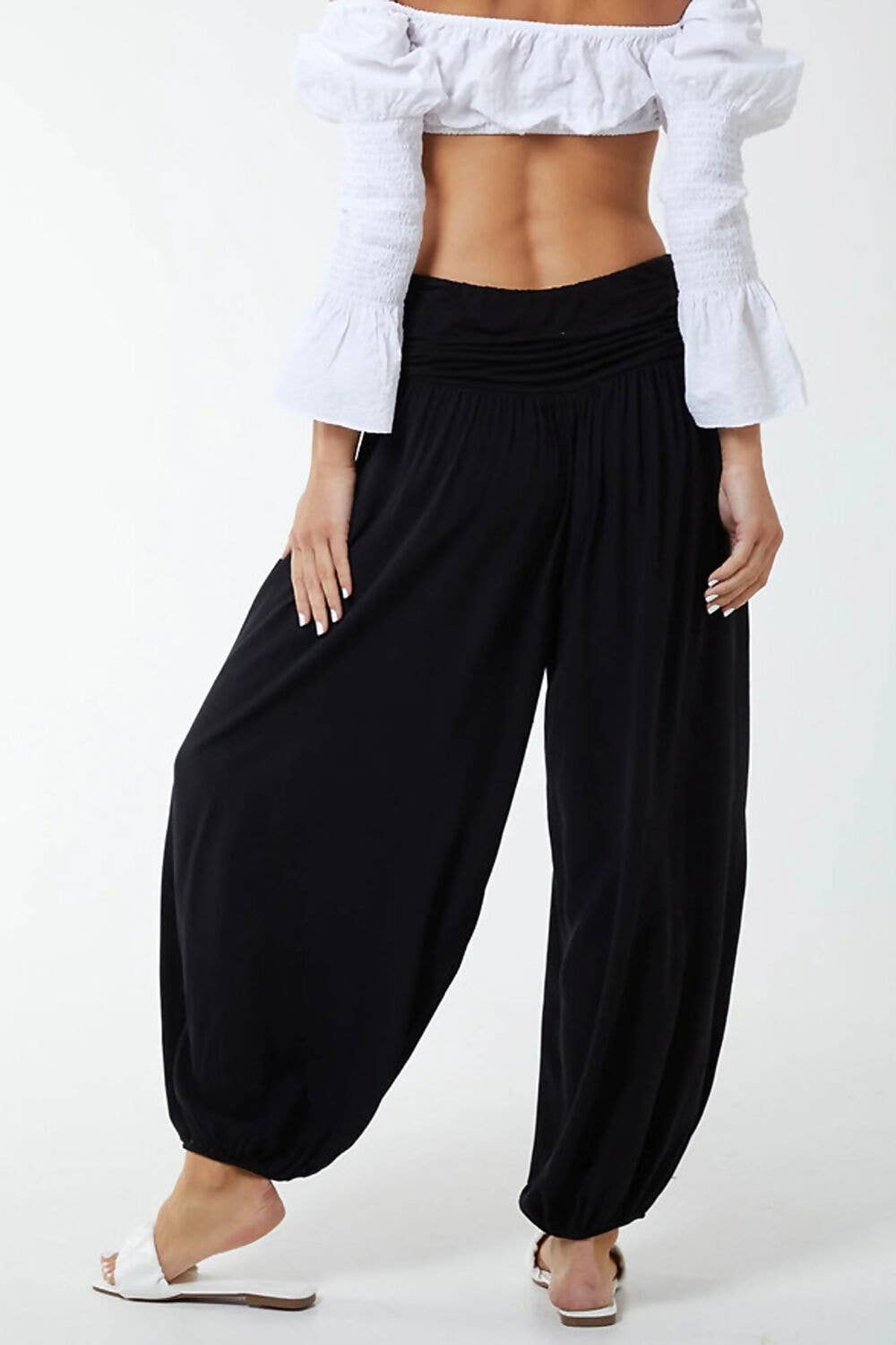 J5FASHION - Wholesale Pants - Women's - OVERSIZED HAREM TROUSERS0