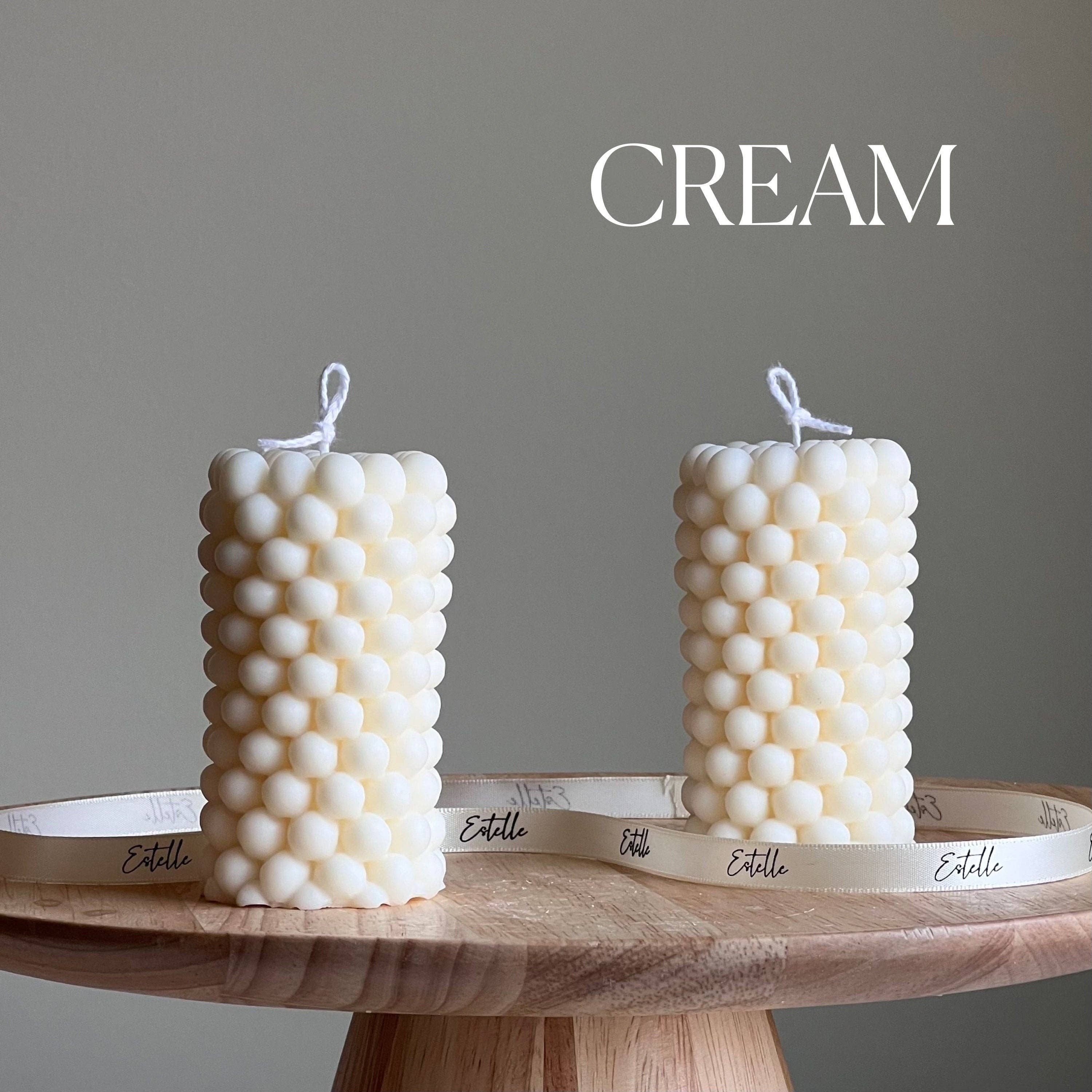 Estelle Studio - Vendita all'ingrosso Candele regalo - Candela a colonna in cera di soia a bolle: Decorazione geometrica per la casa2