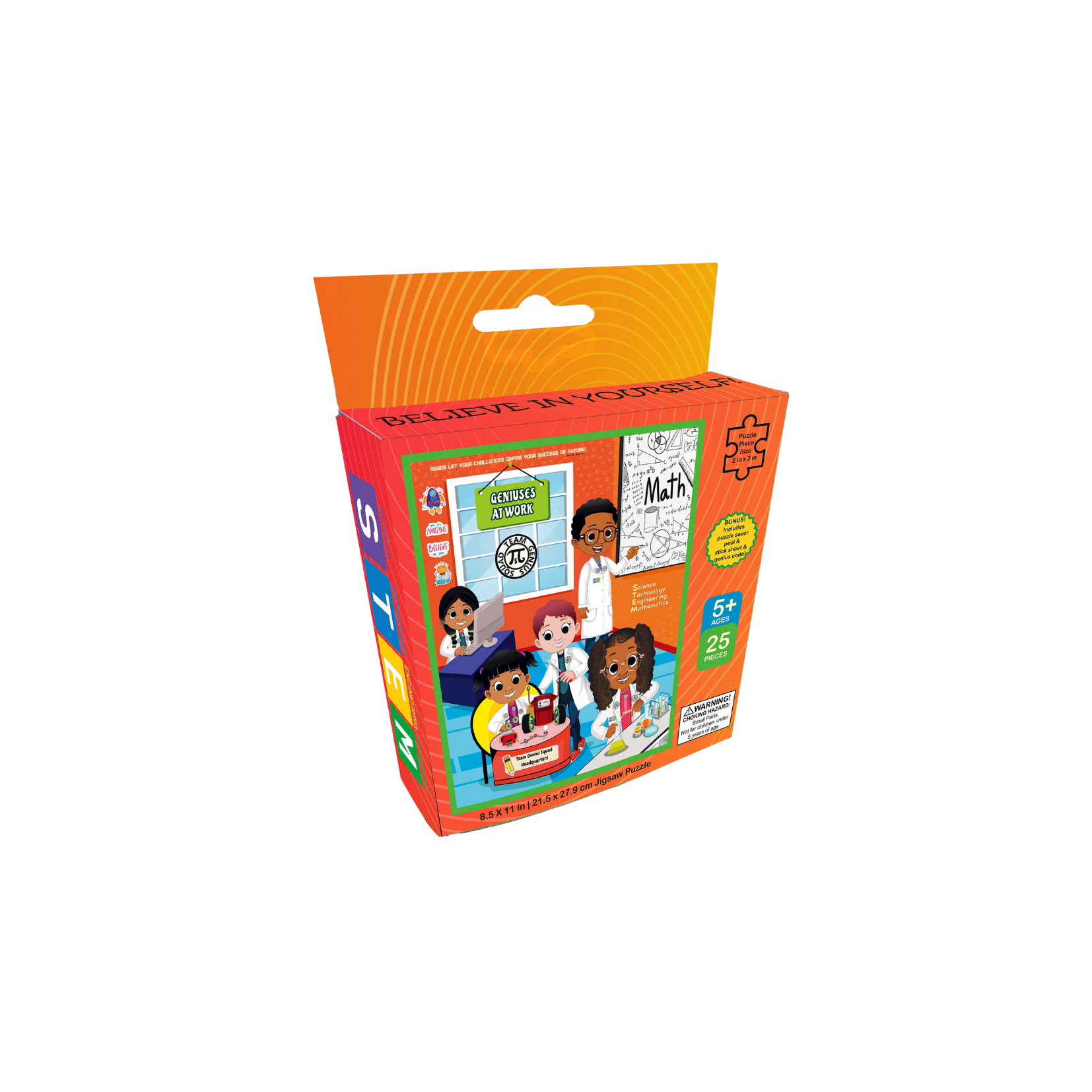 Team Genius Squad - Wholesale Puzzle - Kids - Team Genius Squad STEM Puzzle 4-Pack – Learn, Build, and Be a Certified Genius!10
