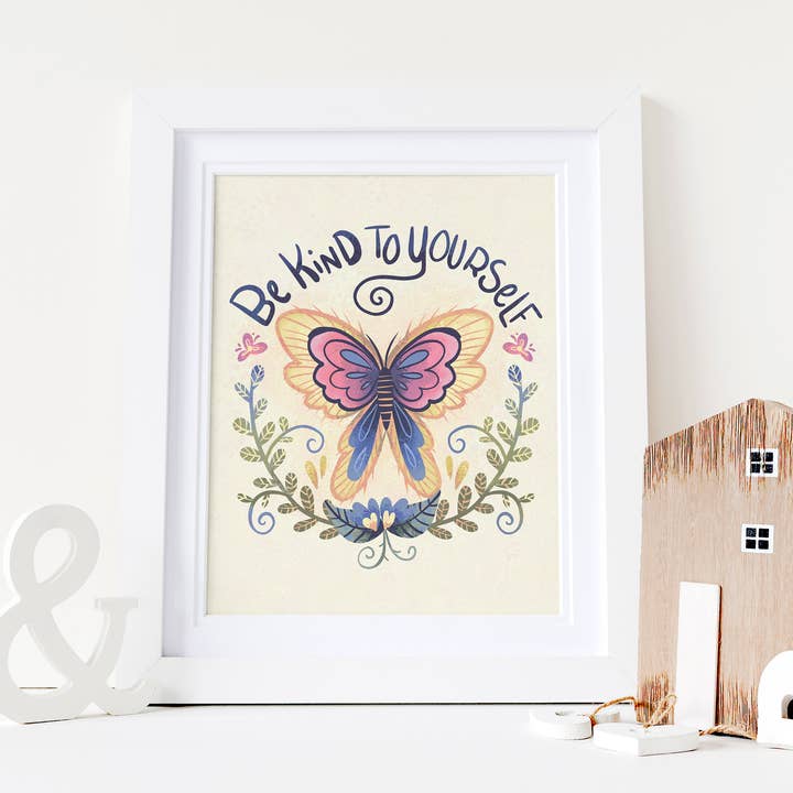 Impression 8 x 10 Be Kind to yourself pour la vente par Megan Stringfellow